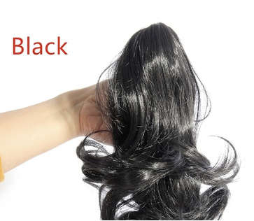 PONYTAIL CLAW CLIP HAIR EXTENSION/PIECE WAVY CURLS