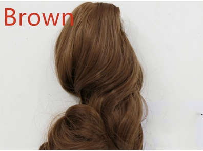 PONYTAIL CLAW CLIP HAIR EXTENSION/PIECE WAVY CURLS
