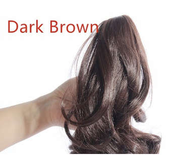 PONYTAIL CLAW CLIP HAIR EXTENSION/PIECE WAVY CURLS