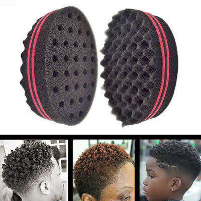 2pc Magic Twist Hair Brush Wave Sponge for Dreads Afro Locs Twist Curls Coil Tools