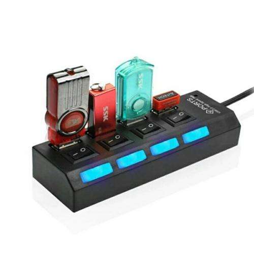 4 Ports USB 2.0 Hub USB Splitter