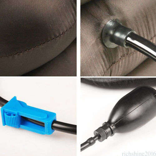 Inflatable Collar Neck Pain Relief Traction Brace Support Stretcher Device