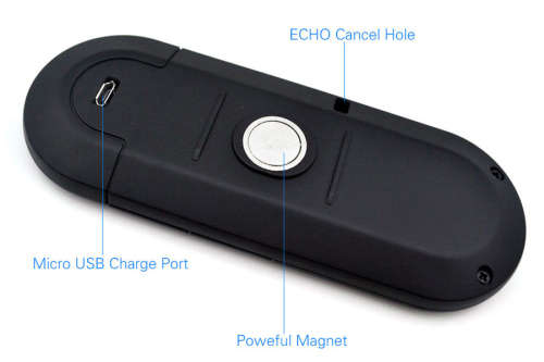 Bluetooth Visor Speakerphone Car kit-Black
