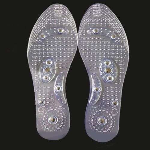 1 Pair Shoe Gel Insoles UNISEX Magnetic Foot Slimming/Pain Relief Therapy Relaxation Massager
