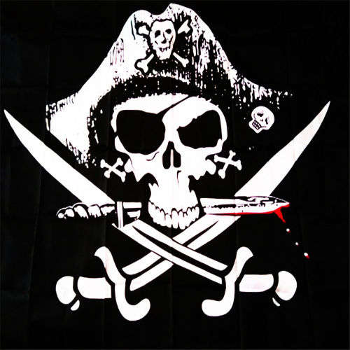90*150cm Skull Crossbones Sword Jolly Roger Pirate Flag Halloween Party Decor