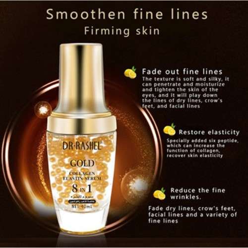 DR-RASHEL GOLD 8IN1 COLLAGEN ELASTIN SERUM  ANTI WRINKLE **LOCAL STOCK**