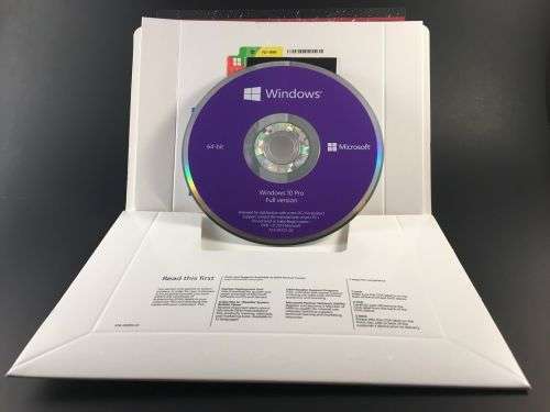Microsoft Windows 10 Professional PRO 64 Bit FULL Version DVD Sealed Brand New