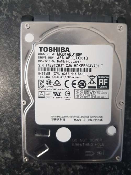 **Late Entry** 1TB HDD (1000 GB) + HDD Enclosure