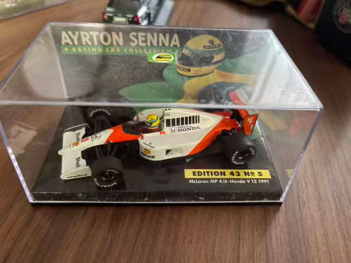 MINICHAMPS 1991 McLAREN HONDA V12 MP4/6 - AYRTON SENNA 1:43 SCALE MODEL CAR
