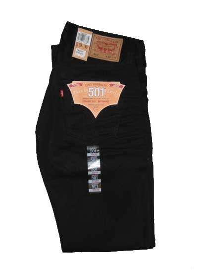 LEVIS  501 ORIGINAL JEANS- BUTTON FLY  - BLACK
