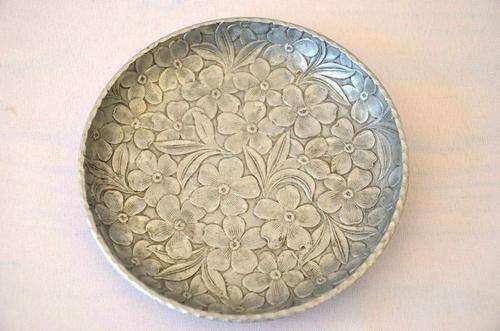 Vintage hand made bowl with floral design.  A Real Stunner!