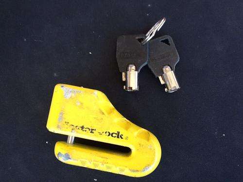 Disc lock - Masterlock brand- for any motorbike with a disc brake