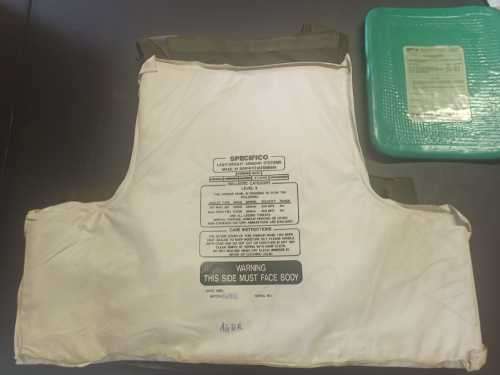 OD Bulletproof vest with plates XL