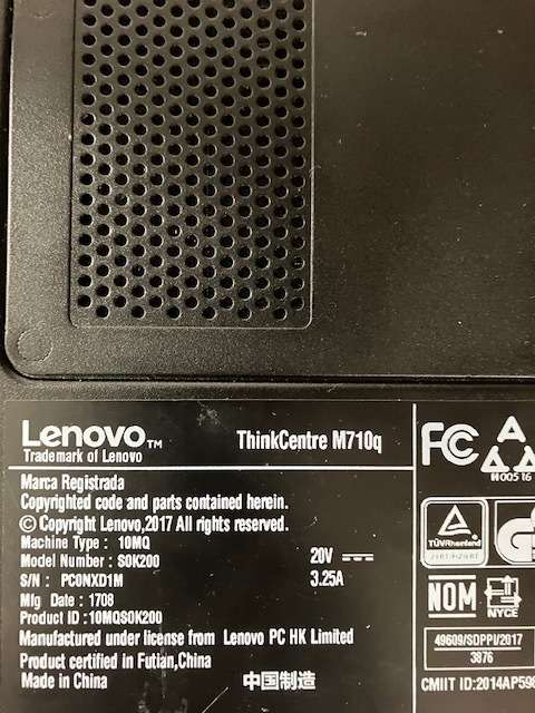 Lenovo M710q thinkcentre i3