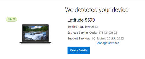 Dell latitude 5590 i7