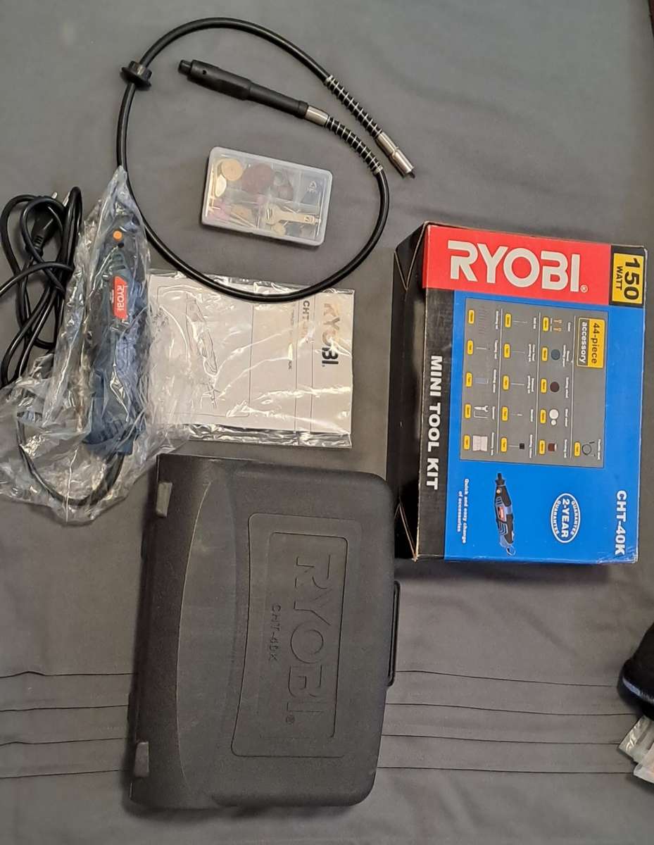 RYOBI Mini Tool Kit (CHT-40K 150watt) with 44 PIECE-ACCESSORY Kit