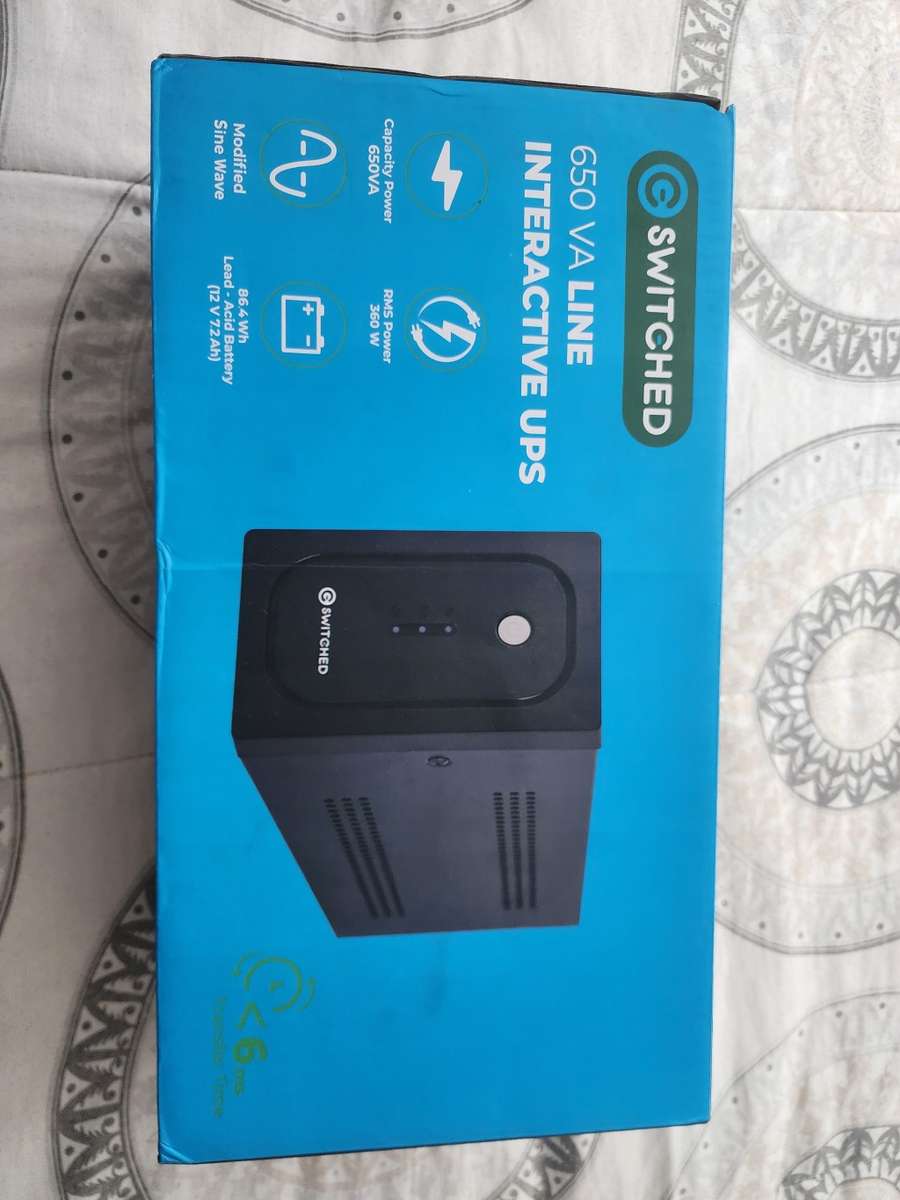 Switched 650VA Line Interactive UPS [RMS 360W]