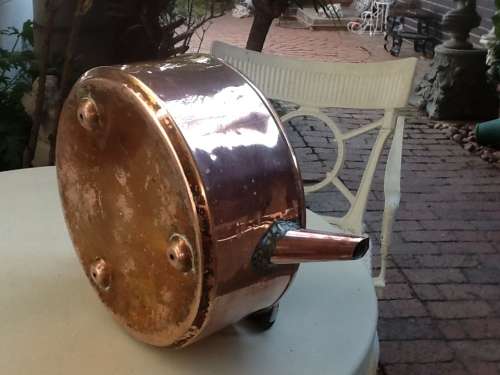 A Large Vintage Copper Kettle.