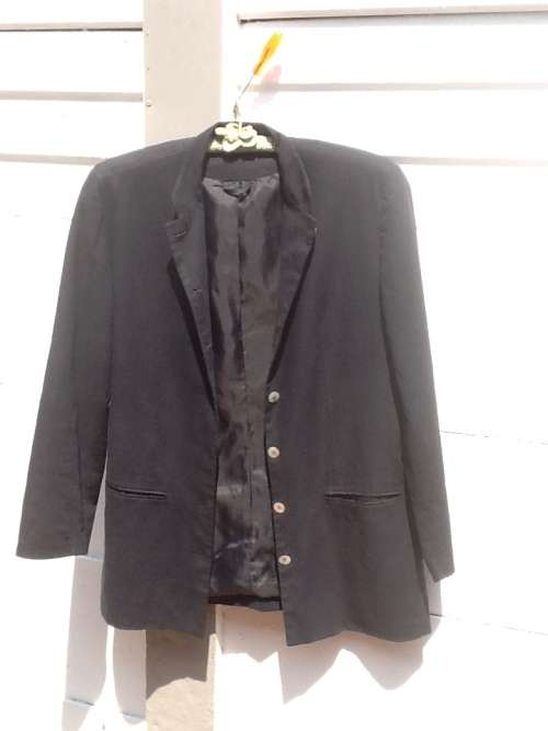 A Lovely Black Jacket, Size 10.  Linnen/Cotton, Fully Lined.