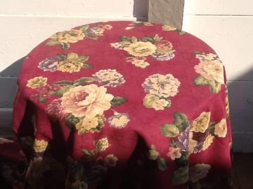 A Large Cotton Floral Piece of Material, Measuring  230 X 195cm