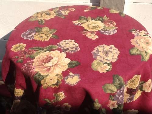 A Large Cotton Floral Piece of Material, Measuring  230 X 195cm