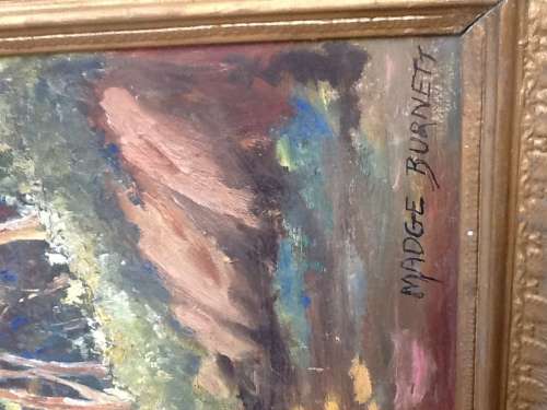 A Large Vintage Painting by Madge Burnett, SA Artist.