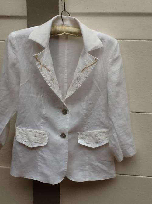 A Lovely White Jacket, Queenspark Woman.  Size 14.