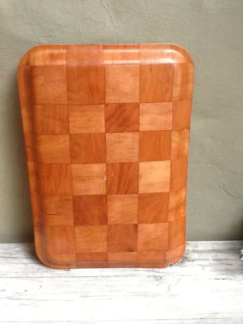 A Vintage Tray iwith A French Picture.