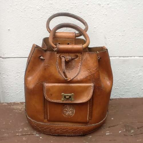 A Vintage Leather Tan Bag.