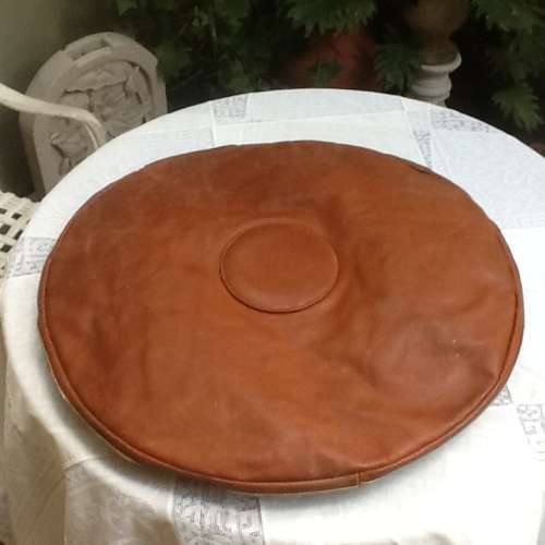 An Unusual  Leather Tan Handbag.