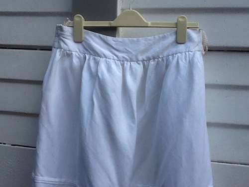 A Lovely White Skirt, 'Pringle'.
