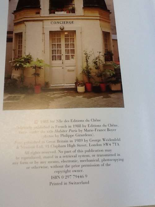 The Private Apartments of Paris, Paris Style, Marie-France Boyer.