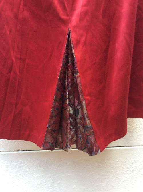 A Pretty Maroon Skirt,  Size :Medium,  Label :Soli Deo Gloria.