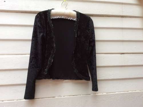 A Pretty Black Bolero Type Jacket. Label :Candy Rocket.
