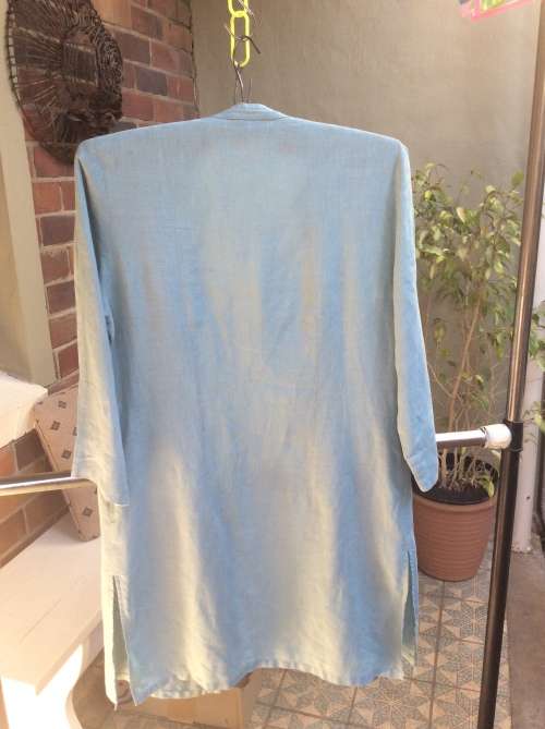 A Pale Turquoise Jacket, Size 10, 100% Linnen, Label : BODEN.