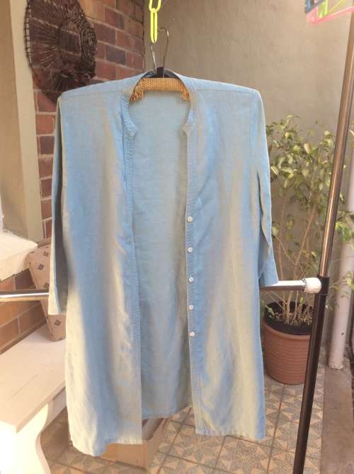 A Pale Turquoise Jacket, Size 10, 100% Linnen, Label : BODEN.