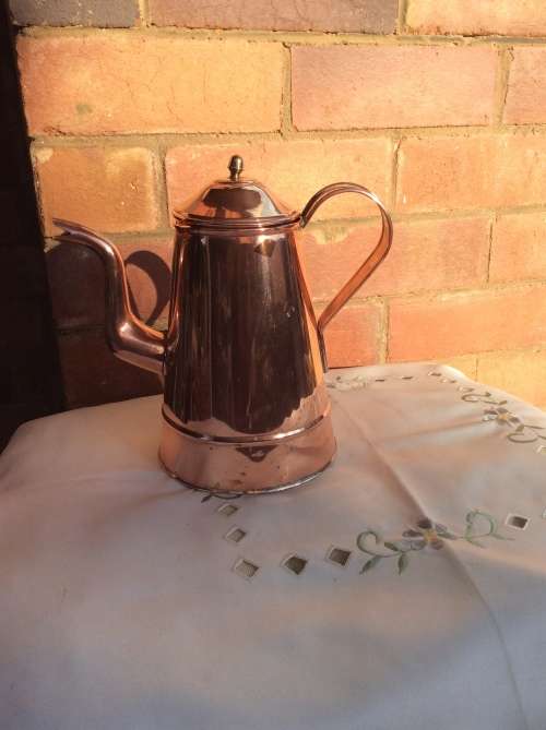 A  Pretty Vintage Copper Jug . Made in England.