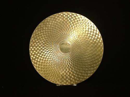 A Vintage Silver Plated Stratton Powder Compact.