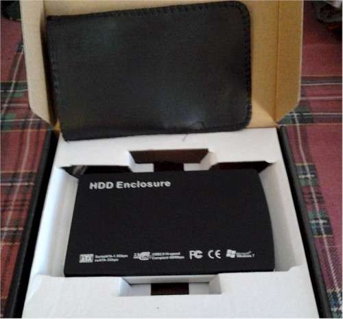 Hard Drive USB enclosure case for 2.5-inch SATA HDD