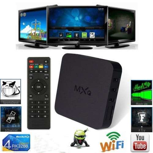 MXQ OTT Android multimedia box to watch TV over the Internet