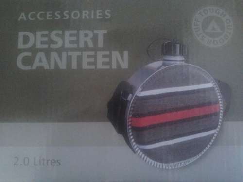 Desert canteen 2 litre water bottle with shoulder strap