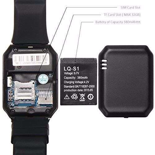 DZ09 smartwatch with camera, use as standalone phone or sync with your smartphone