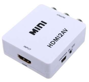 Mini HDMI to AV converter to connect to RCA