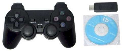 Wireless game controller for PC, PS2 or PS3