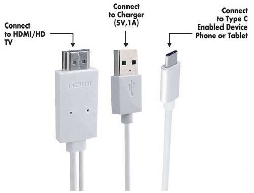 MHL to HDMI adaptor - 3 metre cable