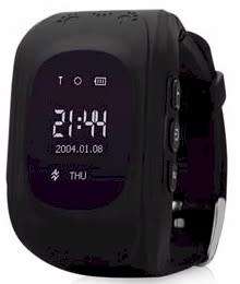 Black Q50 GPS smartwatch for kids