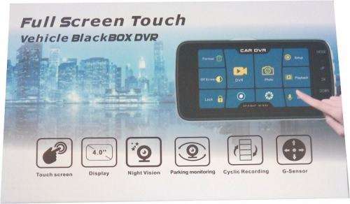 T9 dual camera dashcam with full HD touch screen