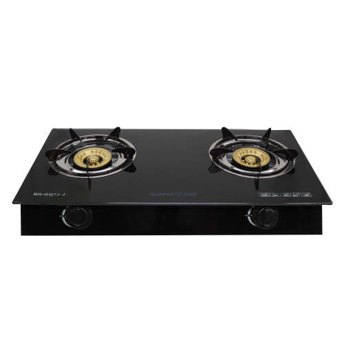 SAFY Double-Burner Gas Stove (Tempered Glass Top) - RH-GQ72-2