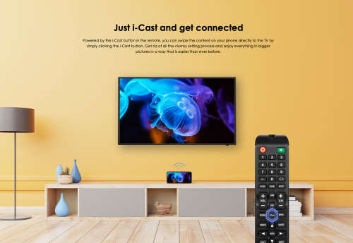 itel TV - 32" AC/DC TV HD Digital LED TV with i-Cast Built-in - S321