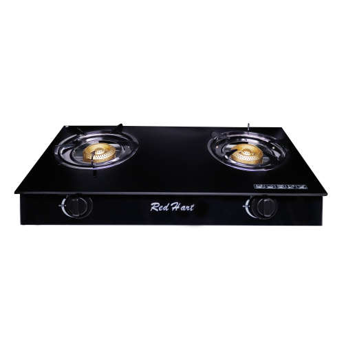 Red Hart - Double-Burner Gas Stove (Tempered Glass Top) - RH2001